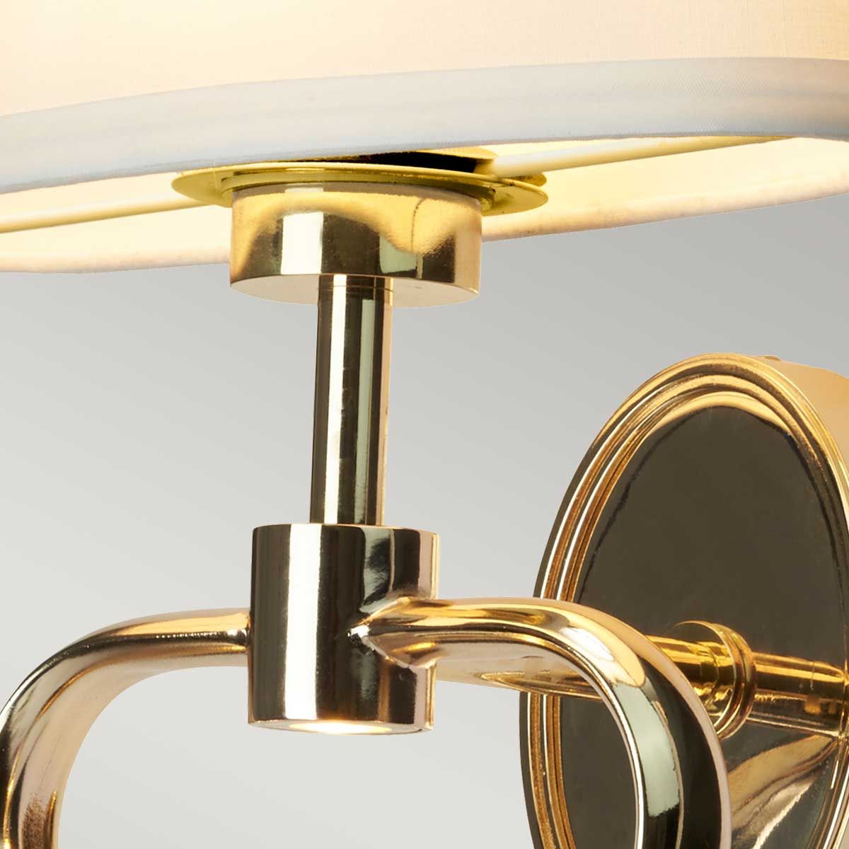 Elstead Falmouth 2 Light Bathroom Wall Light - French Gold