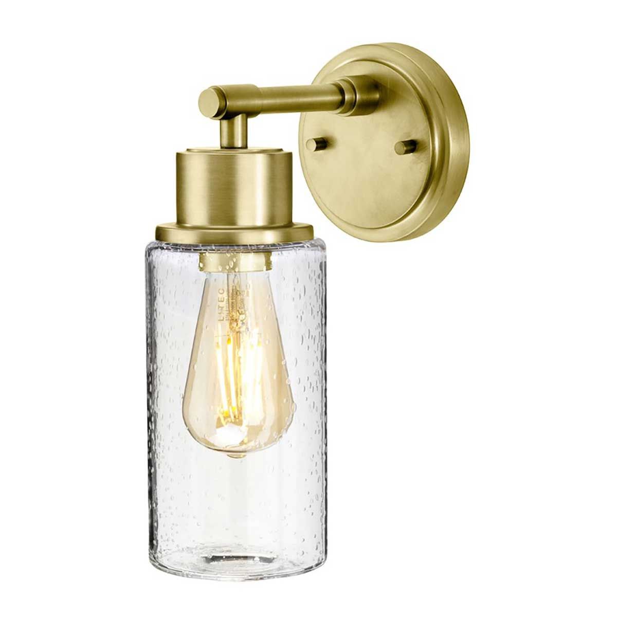 Elstead Morvah Single Bathroom Wall Light - Brushed Brass