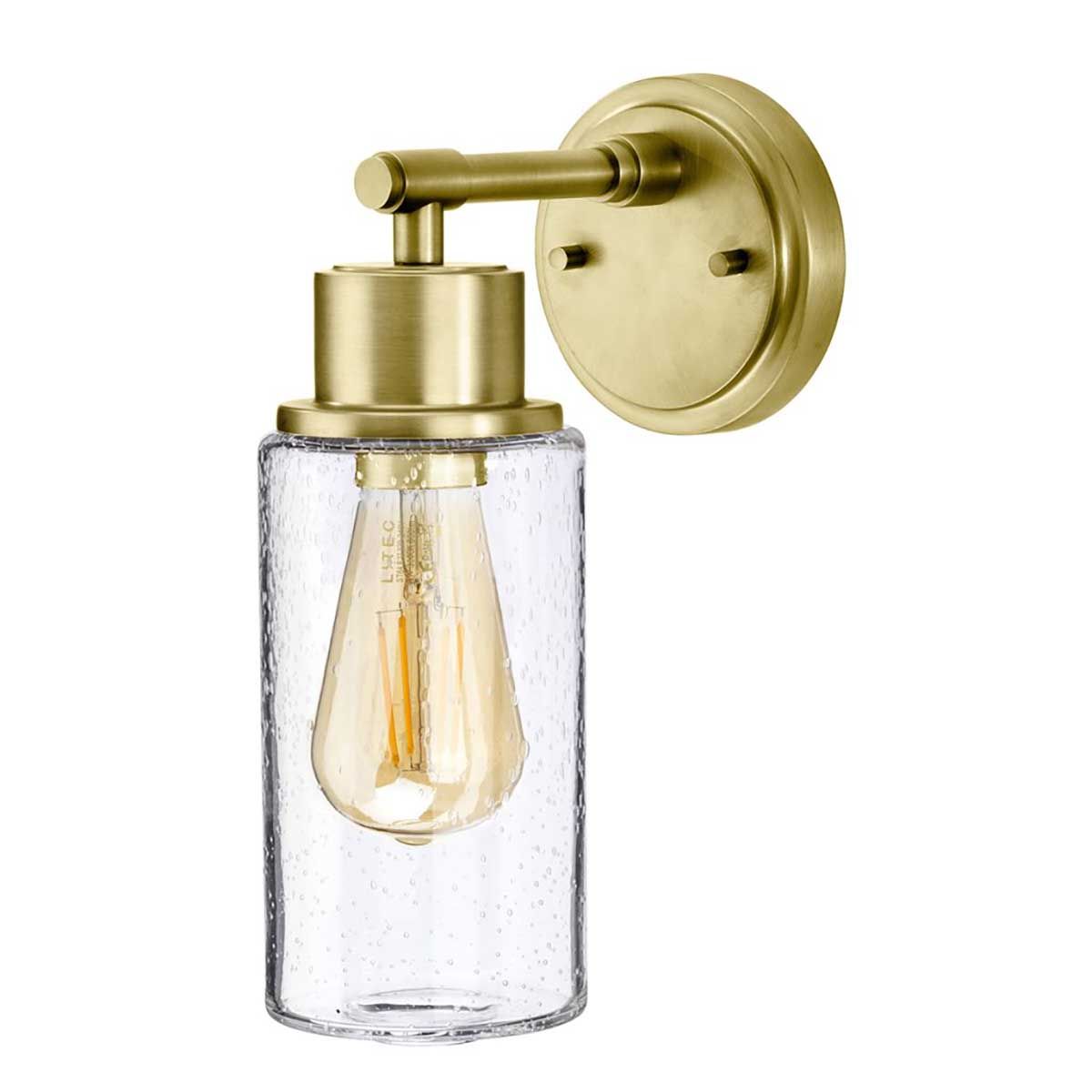 Elstead Morvah Single Bathroom Wall Light - Brushed Brass