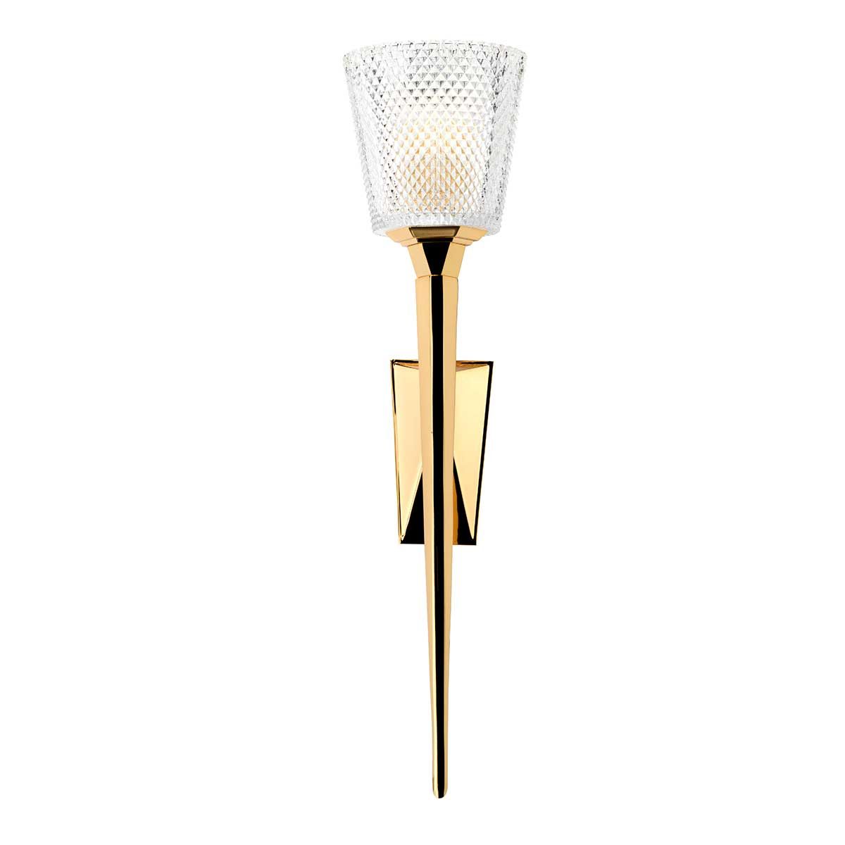 Elstead Verity Single Bathroom Wall Light - Polished Gold