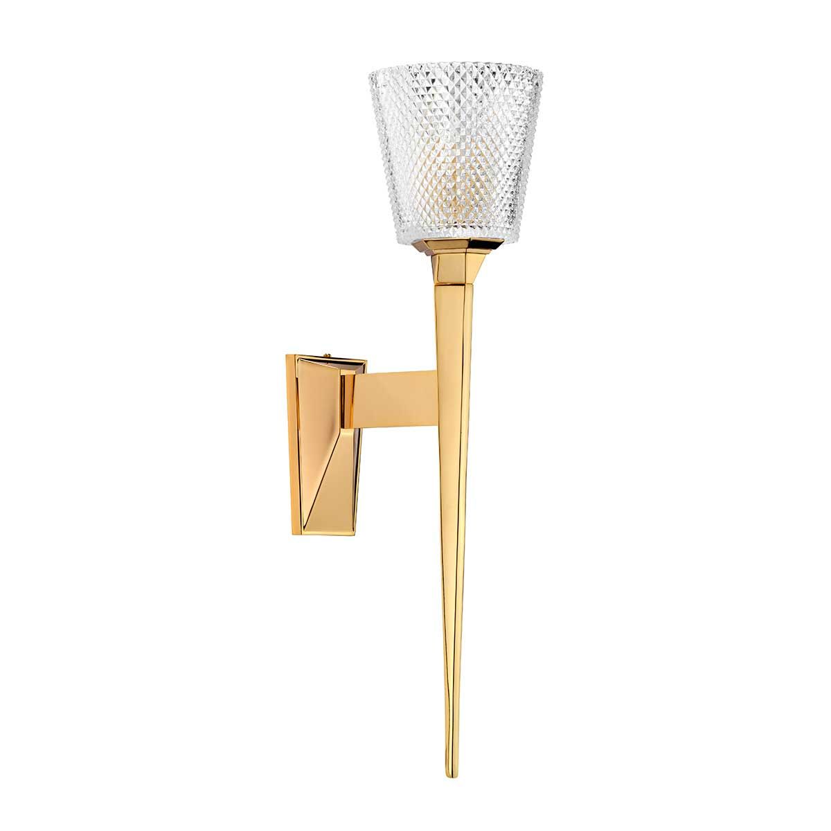 Elstead Verity Single Bathroom Wall Light - Polished Gold