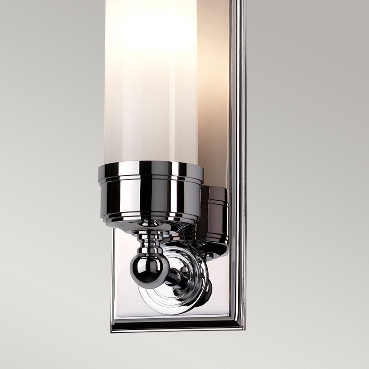 Elstead Worcester Single Bathroom Wall Light - Polished Chrome