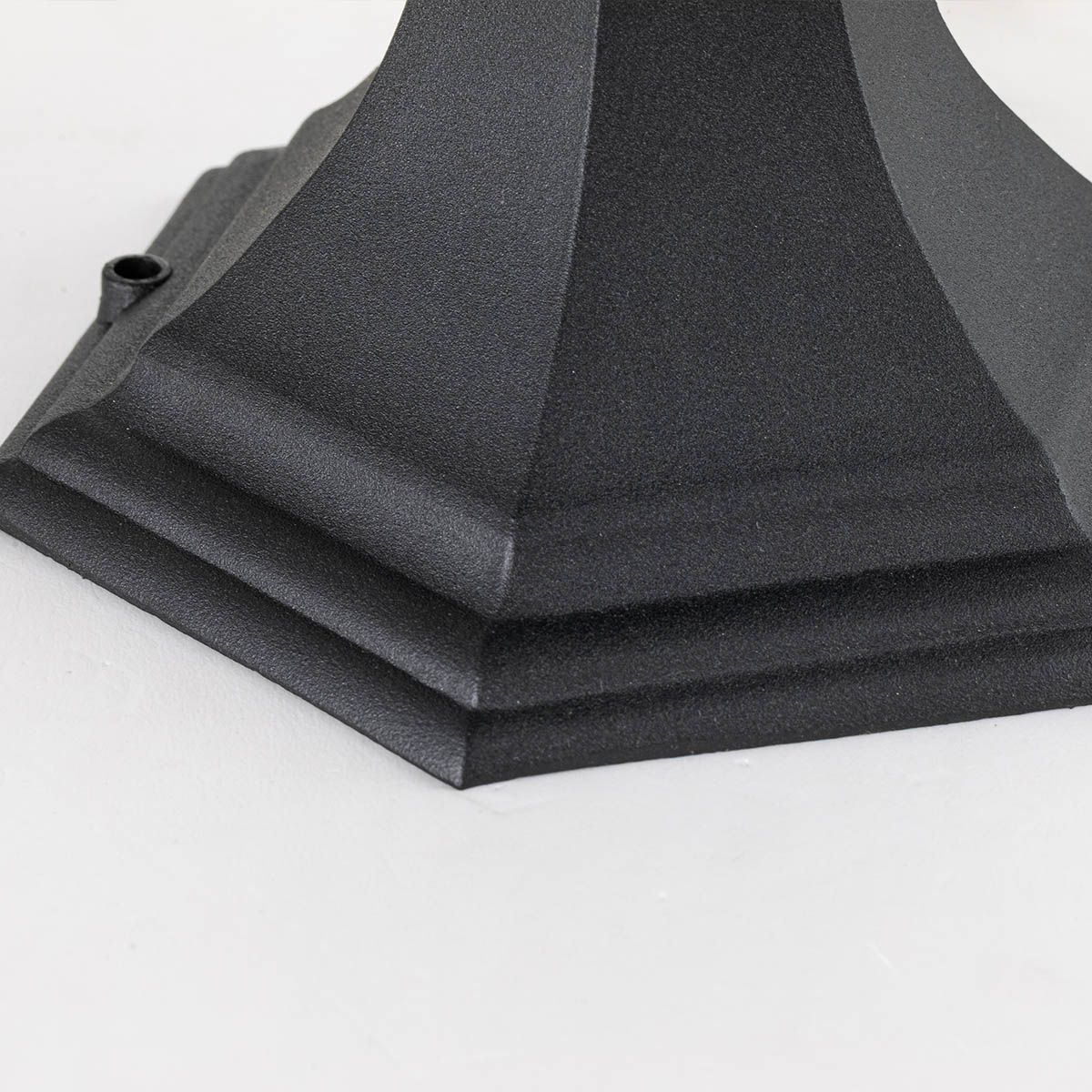 Elstead Bayview Single Medium Pedestal Lantern - Black
