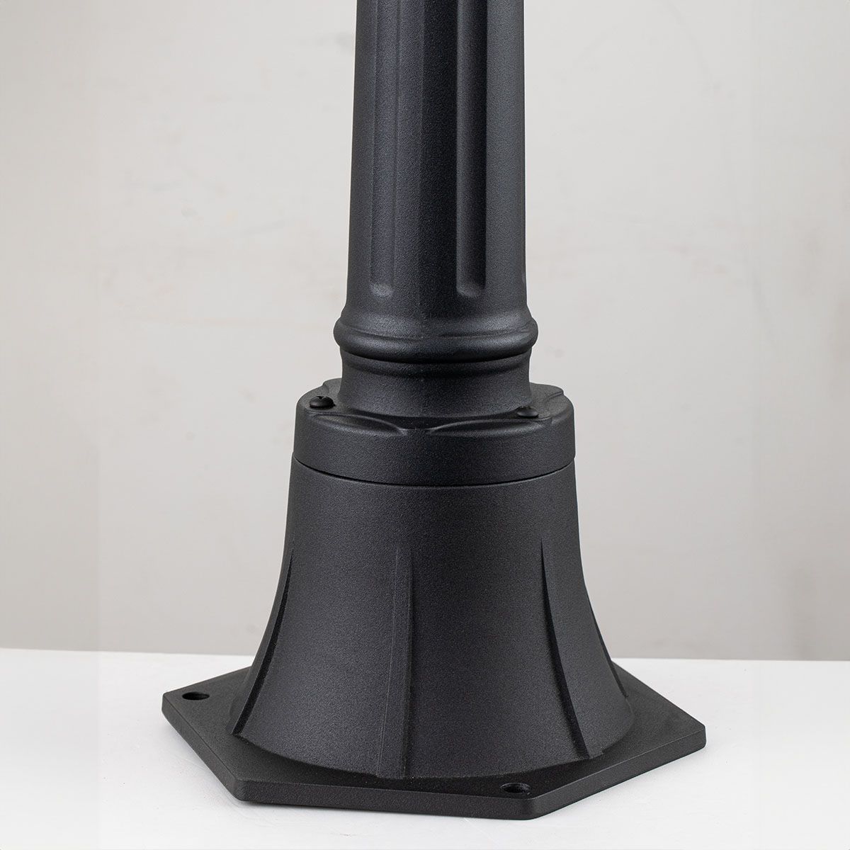 Elstead Bayview Single Medium Pillar Lantern - Black