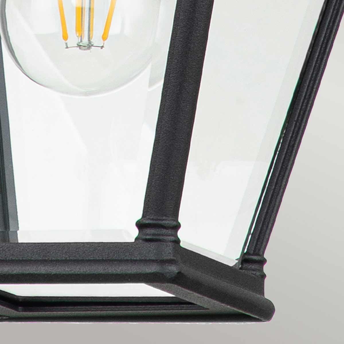 Elstead Bayview Single Medium Chain Lantern - Black