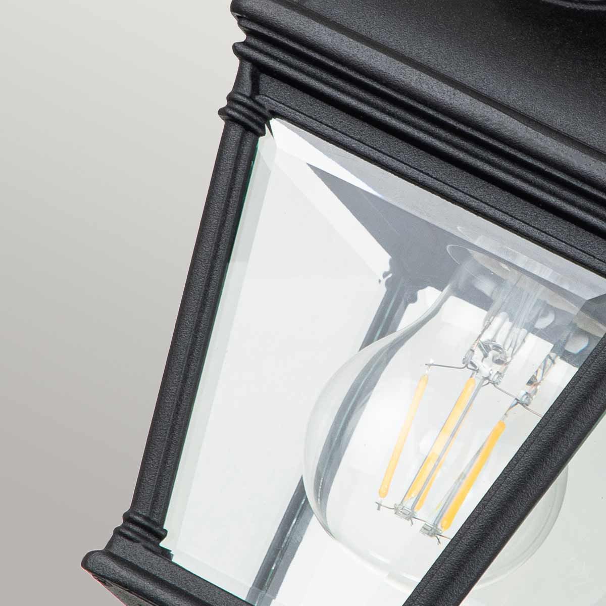 Elstead Bayview Single Porch Lantern - Black