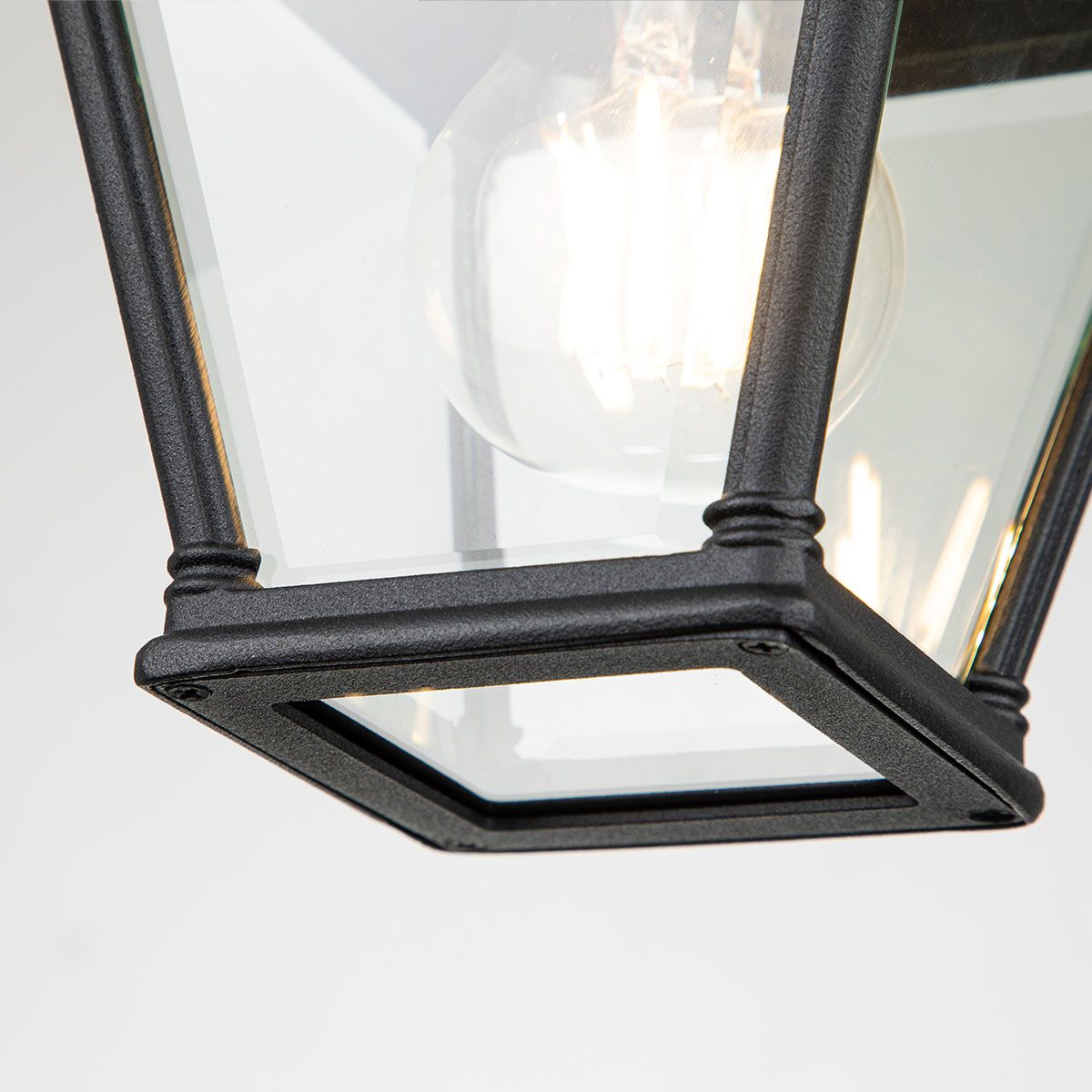 Elstead Bayview Single Porch Lantern - Black