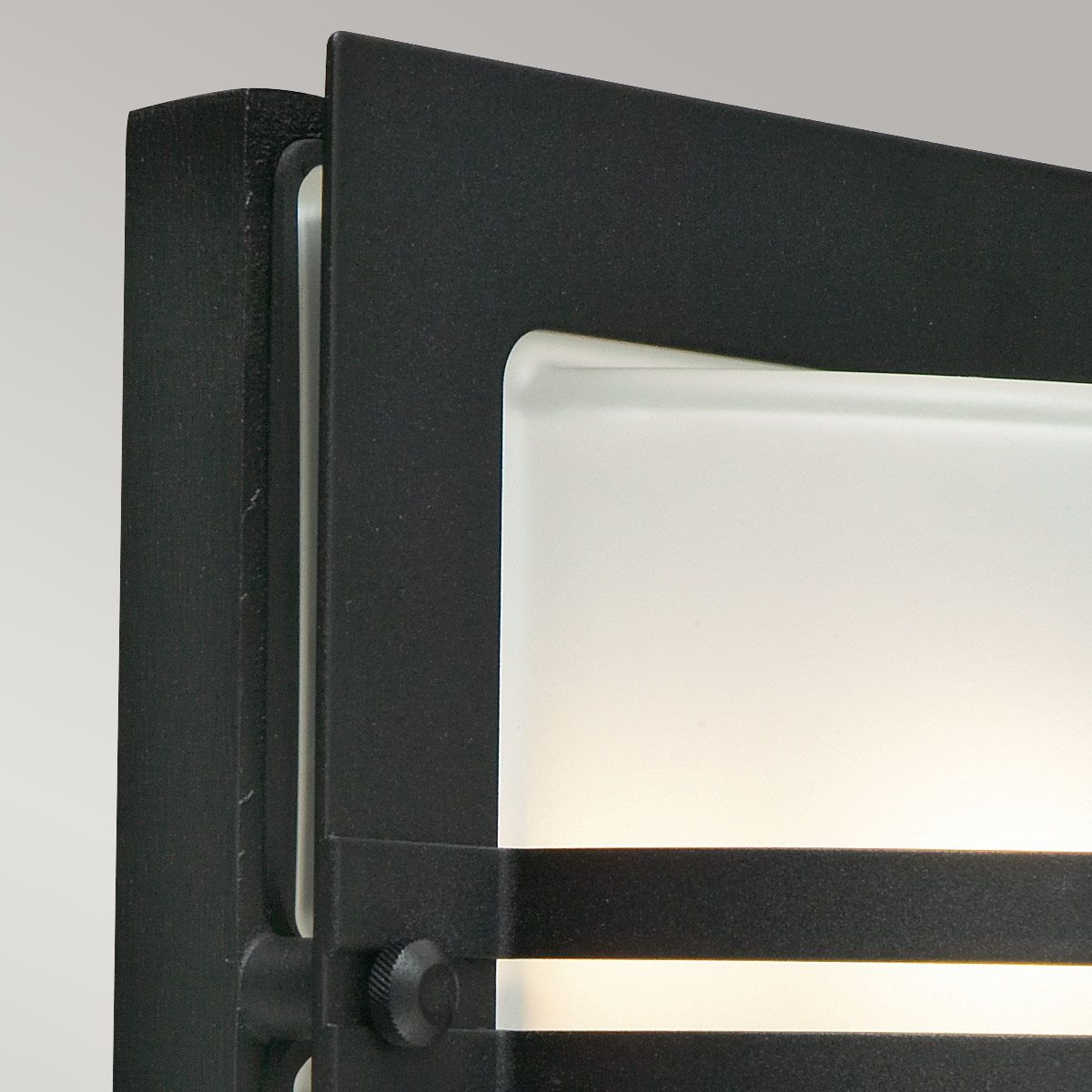 Norlys Bern Single Wall Lantern - Black with Frosted Glass