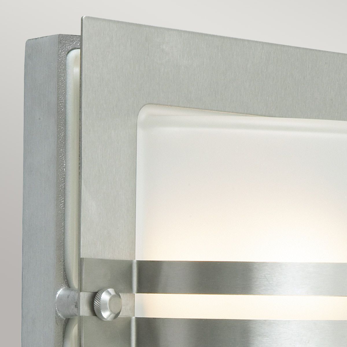 Norlys Bern Single Wall Lantern - Stainless Steel with Frosted Glass
