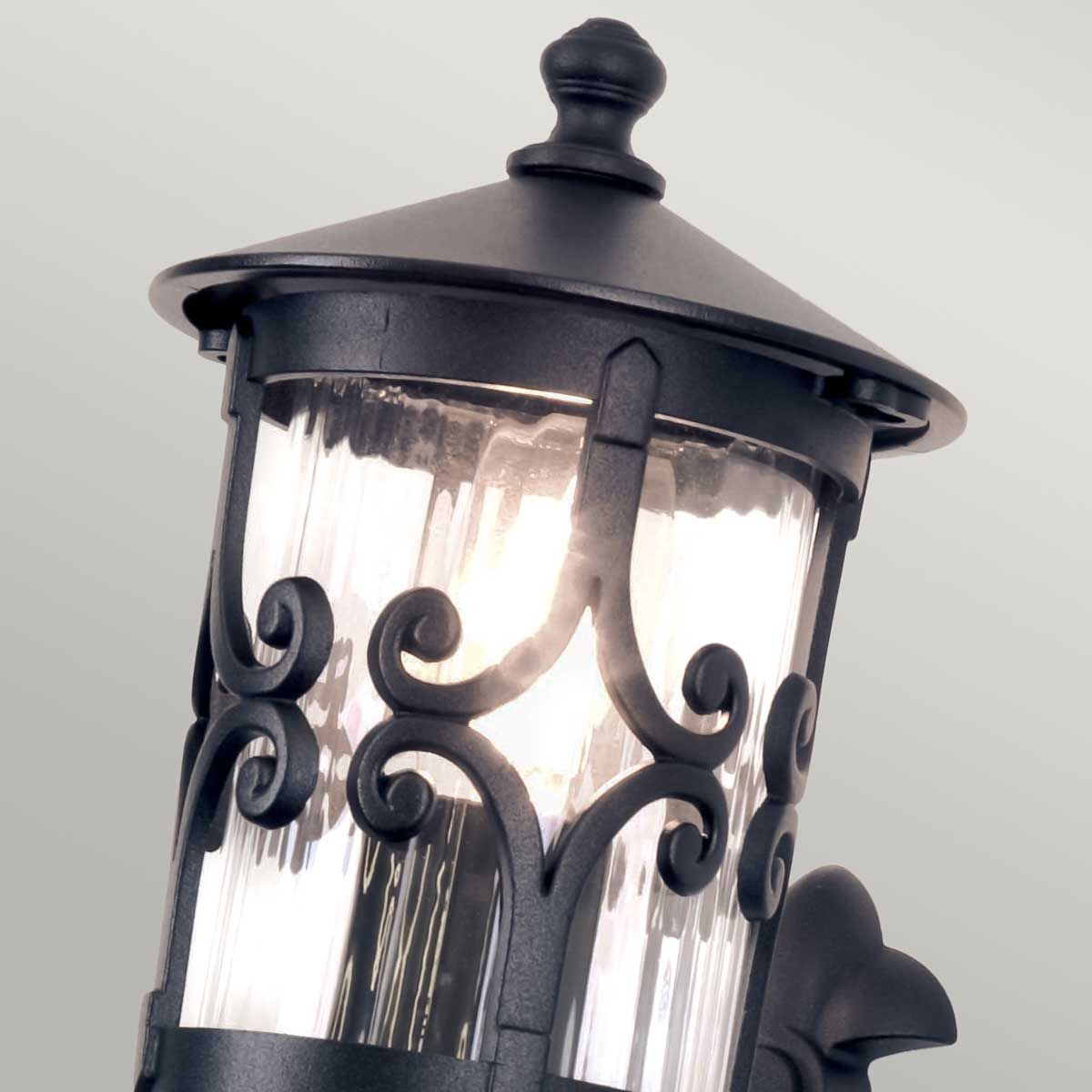 Elstead Hereford Single Wall Lantern - Black
