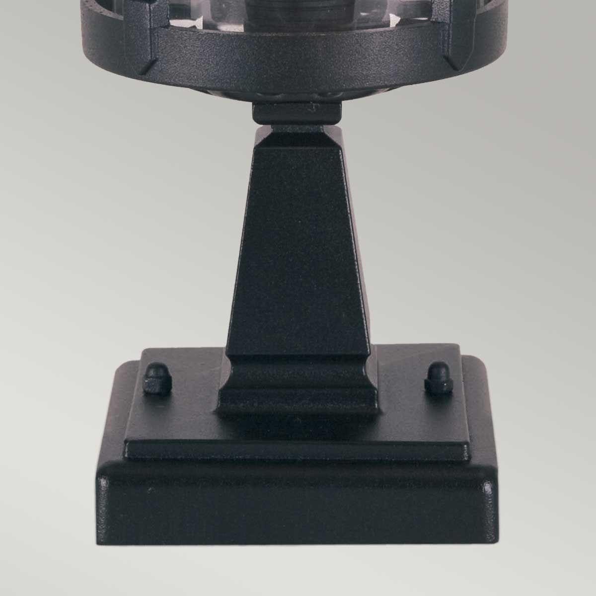 Elstead Hereford Single Pedestal Lantern - Black