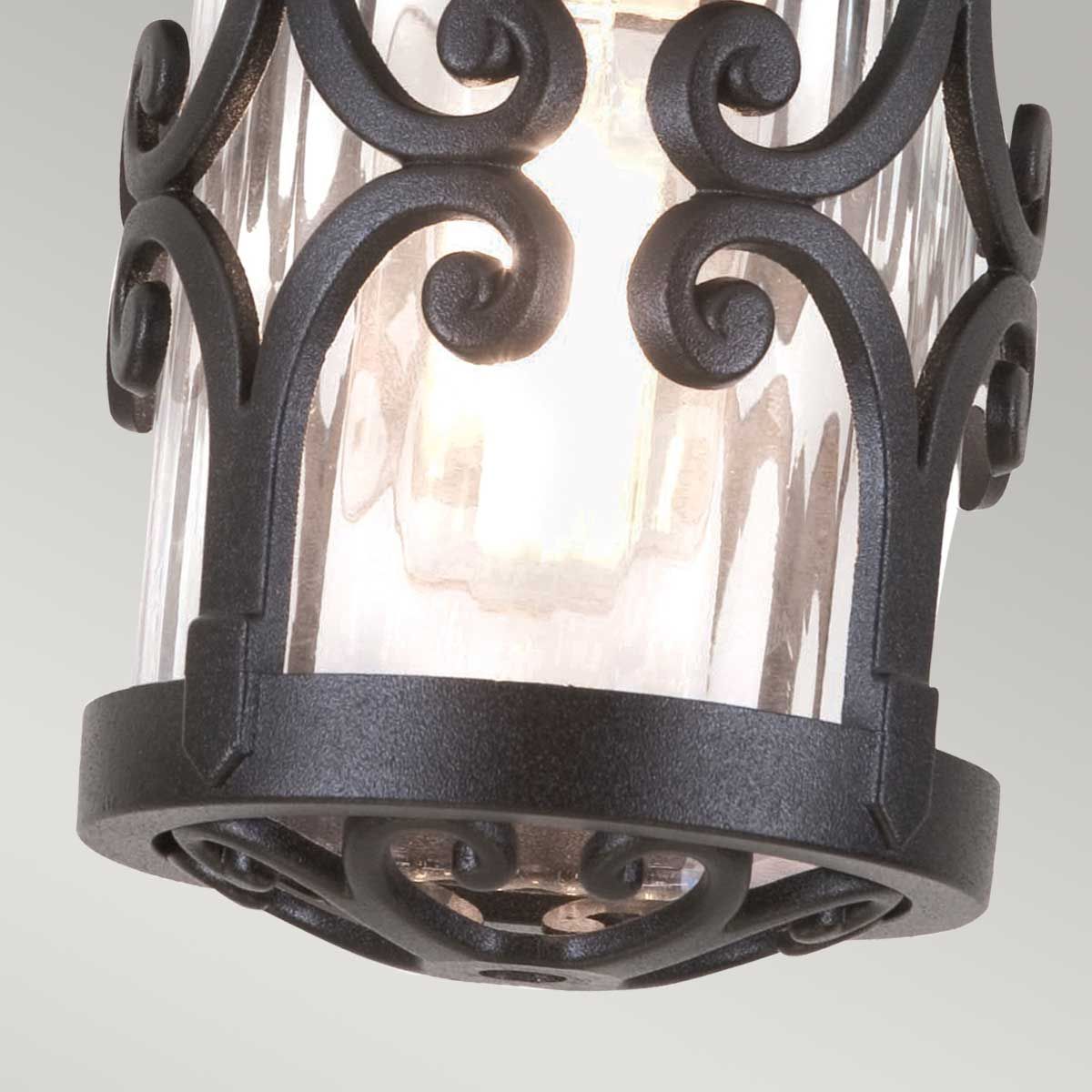 Elstead Hereford Single Porch Lantern - Black