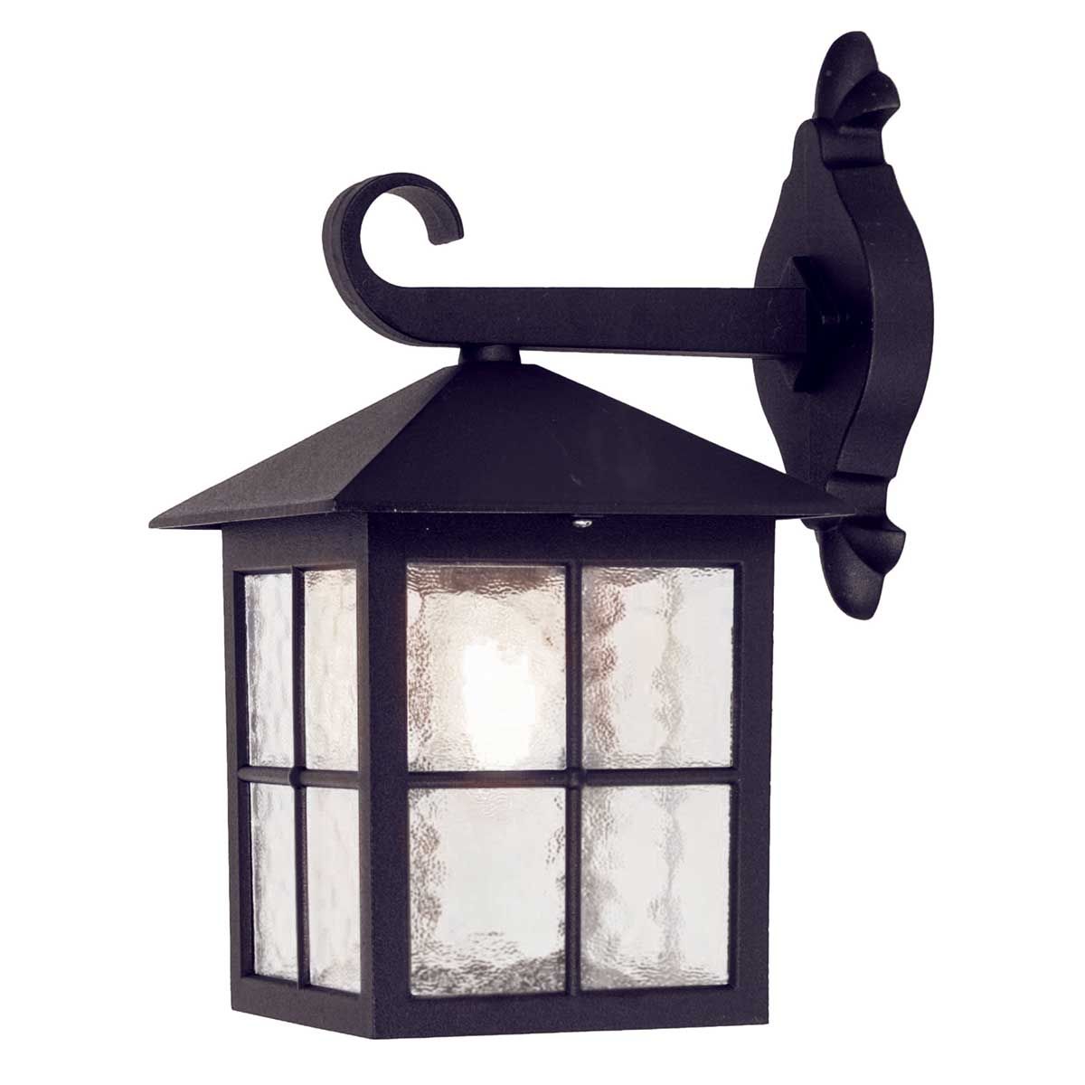 Elstead Winchester Single Wall Down Lantern 335mm - Black