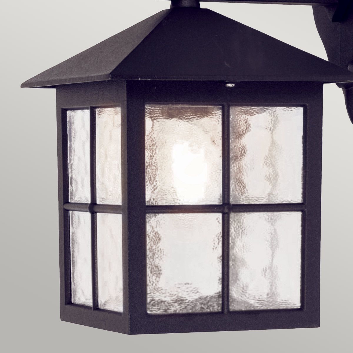 Elstead Winchester Single Wall Down Lantern 335mm - Black