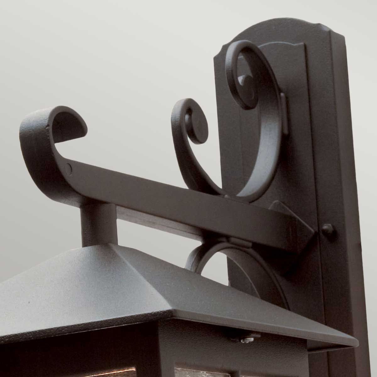 Elstead Winchester Single Wall Down Lantern 400mm - Black