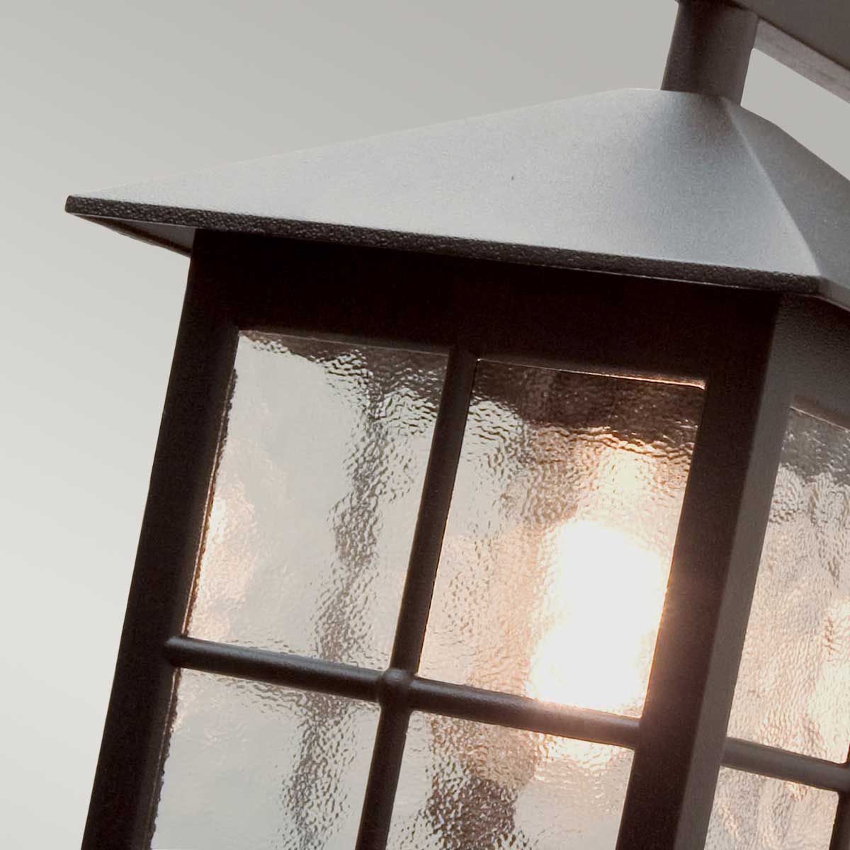 Elstead Winchester Single Wall Down Lantern 400mm - Black