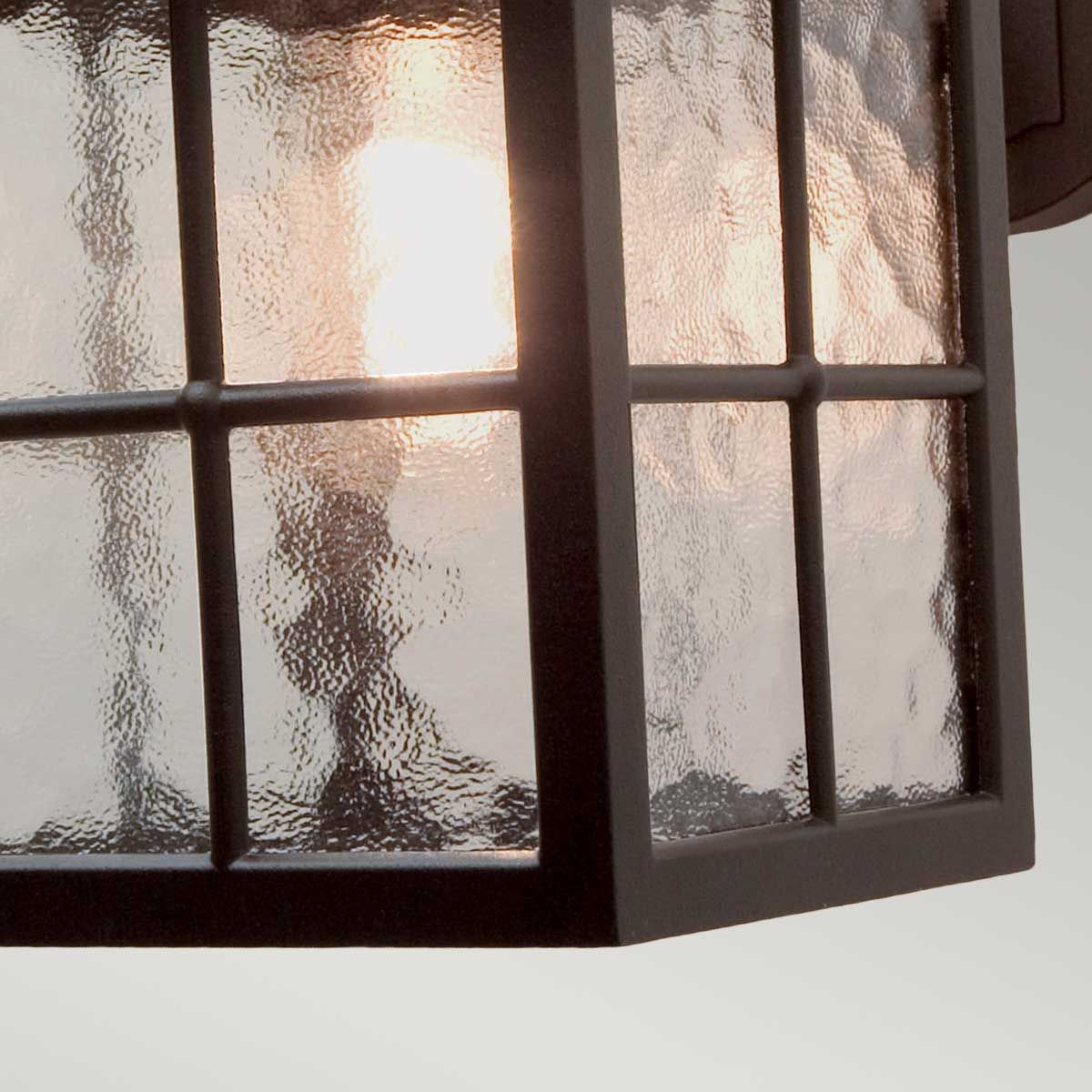 Elstead Winchester Single Wall Down Lantern 400mm - Black