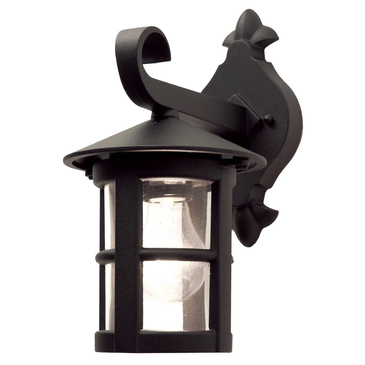 Elstead Hereford Window Single Wall Down Lantern - Black