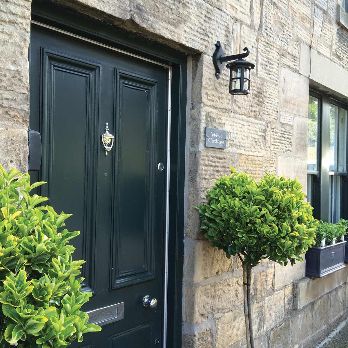 Elstead Hereford Window Single Wall Down Lantern - Black