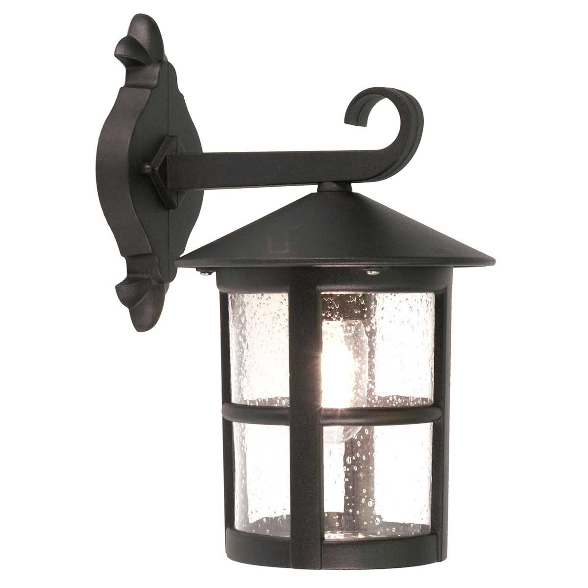 Elstead Hereford Window Grande Single Wall Down Lantern - Black