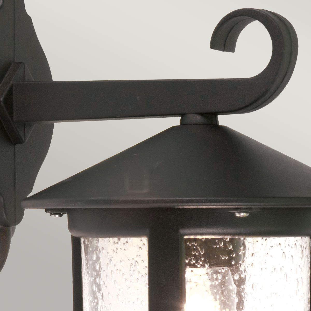Elstead Hereford Window Grande Single Wall Down Lantern - Black