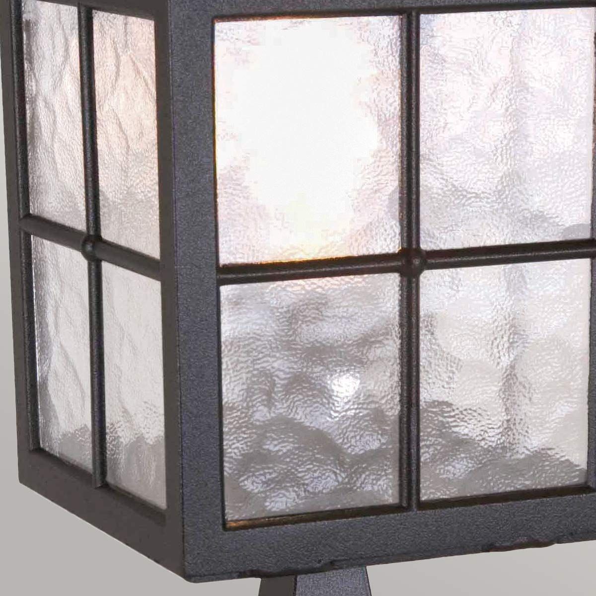 Elstead Winchester Single Pedestal Lantern - Black