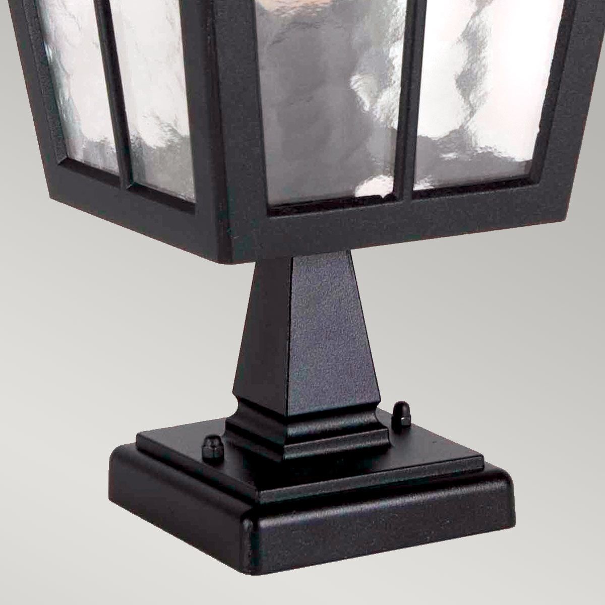 Elstead Canterbury Single Pedestal Lantern - Black