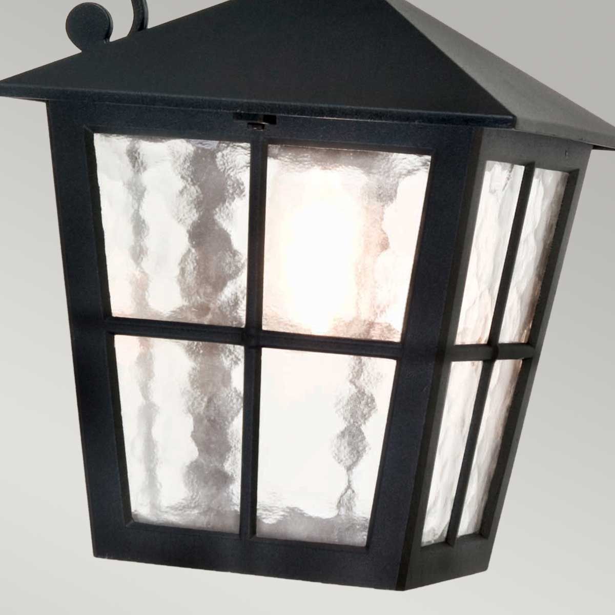 Elstead Canterbury Single Grande Wall Down Lantern - Black