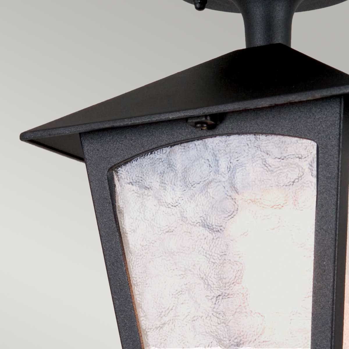Elstead York Single Porch Lantern - Black