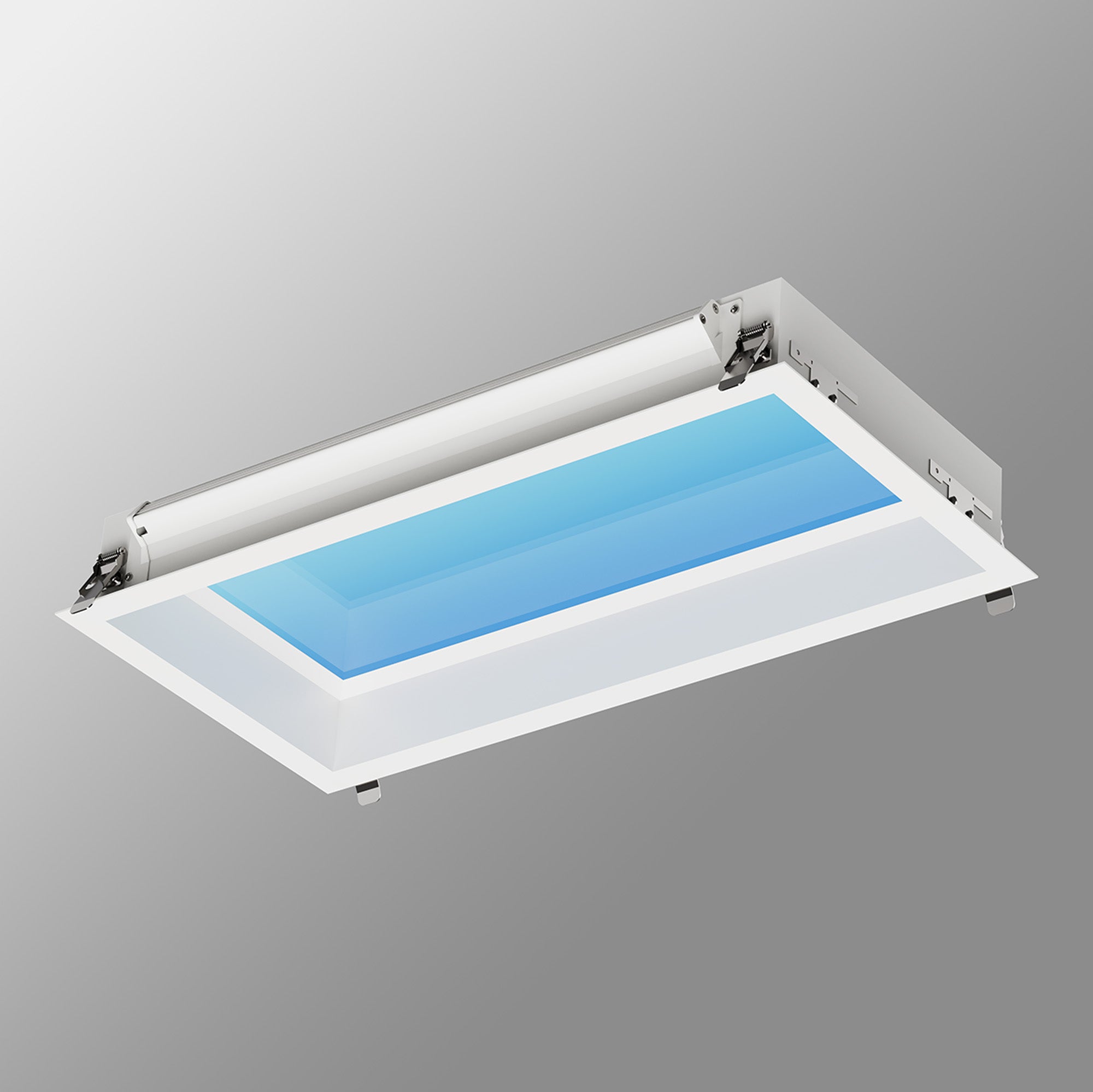 Mantra Blue Sky Rectangular Recessed Panel 35W LED - Matt White