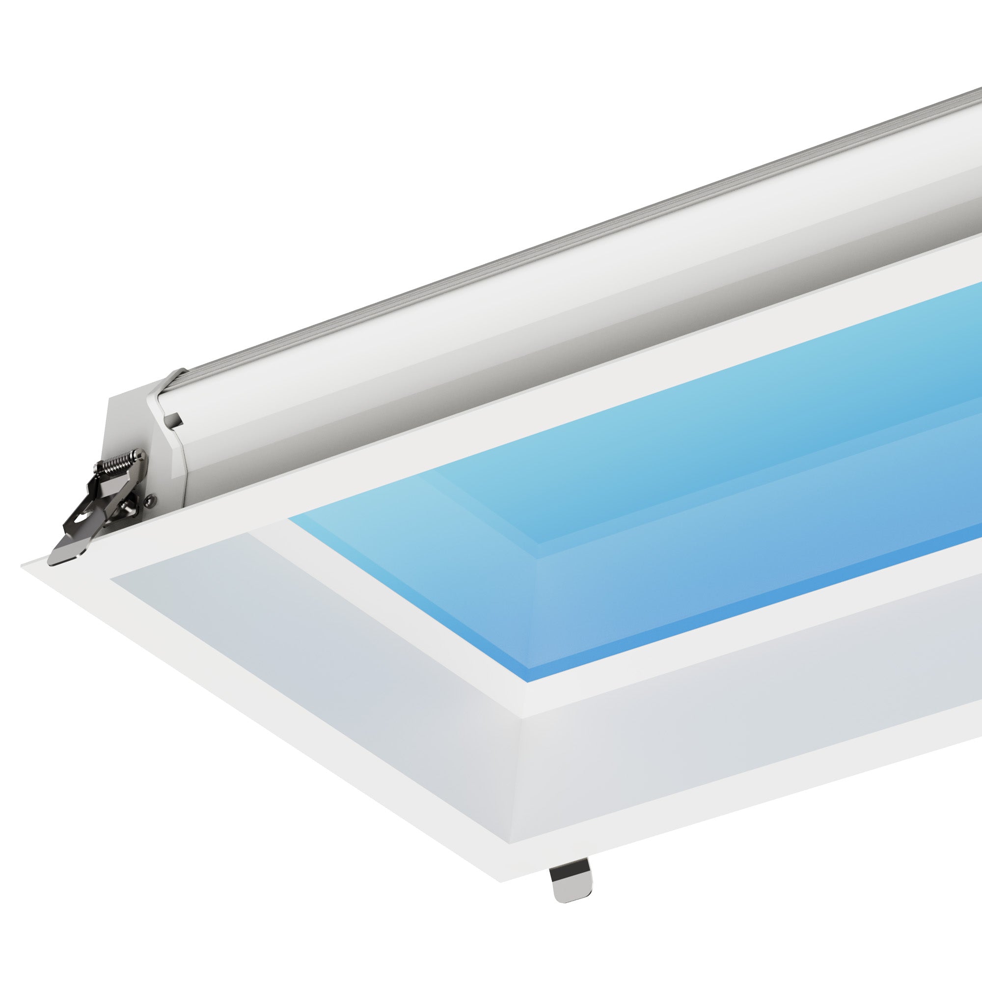 Mantra Blue Sky Rectangular Recessed Panel 35W LED - Matt White