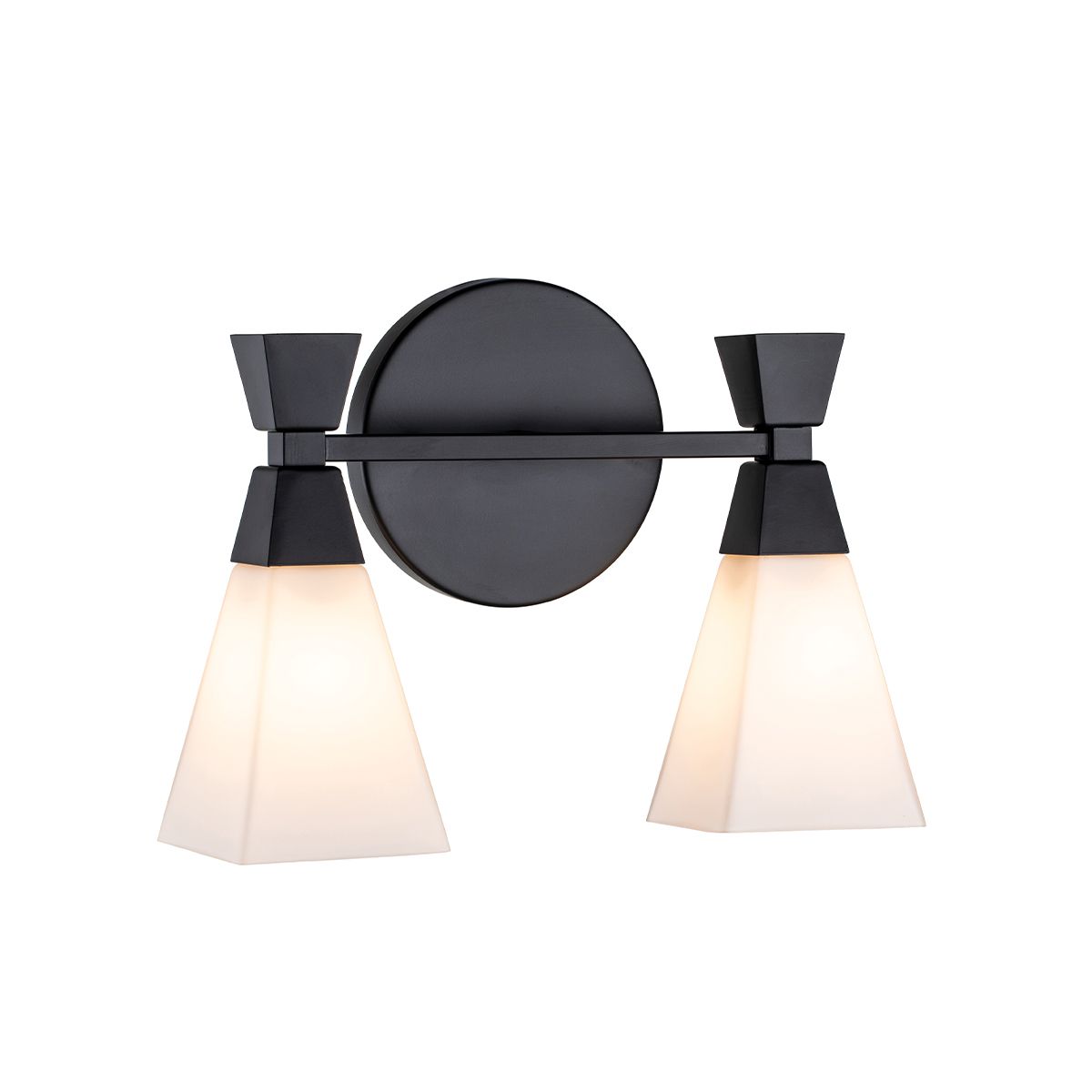 Elstead Bowtie 2 Light Wall Light - Matte Black