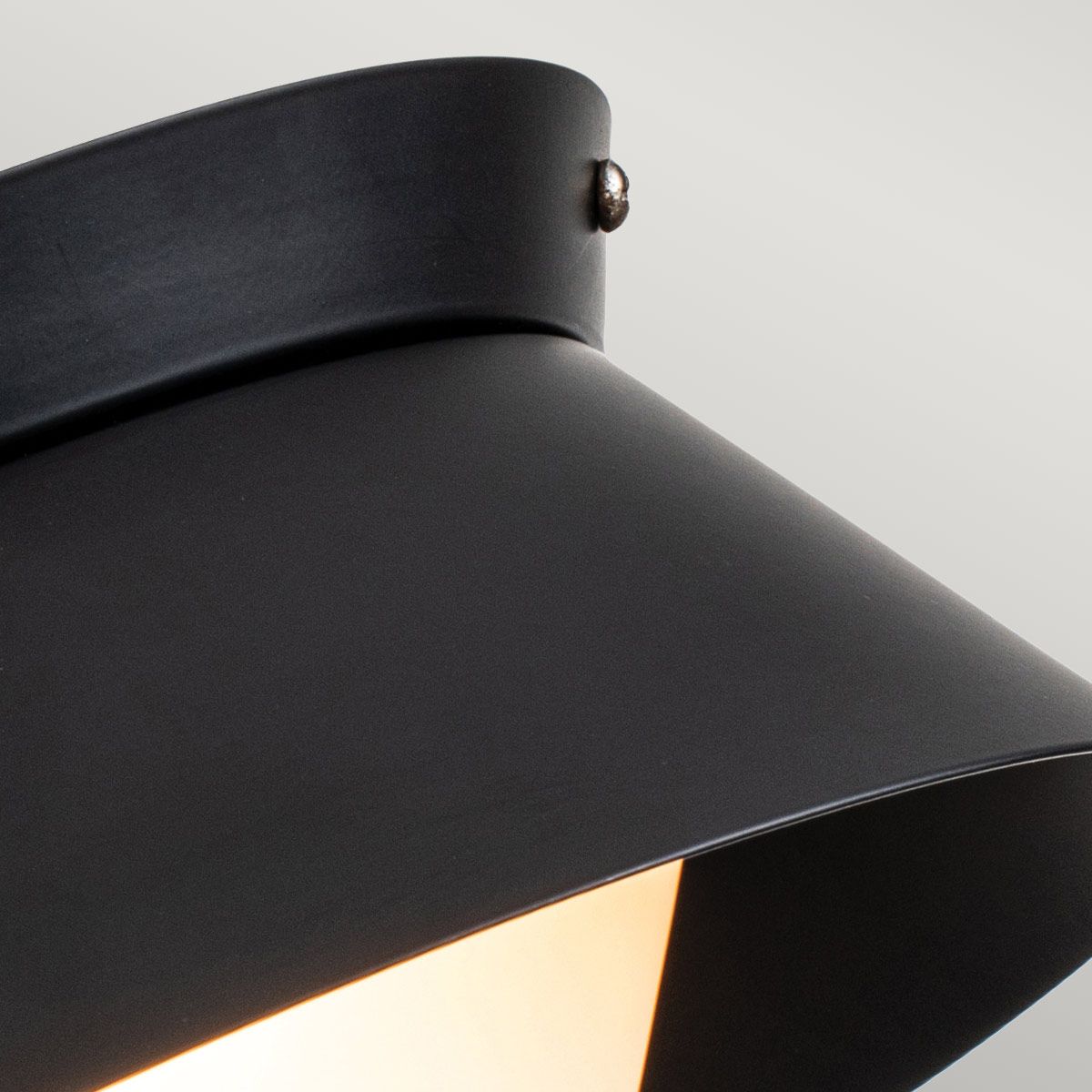 Elstead Bowtie 2 Light Flush Mount - Matte Black