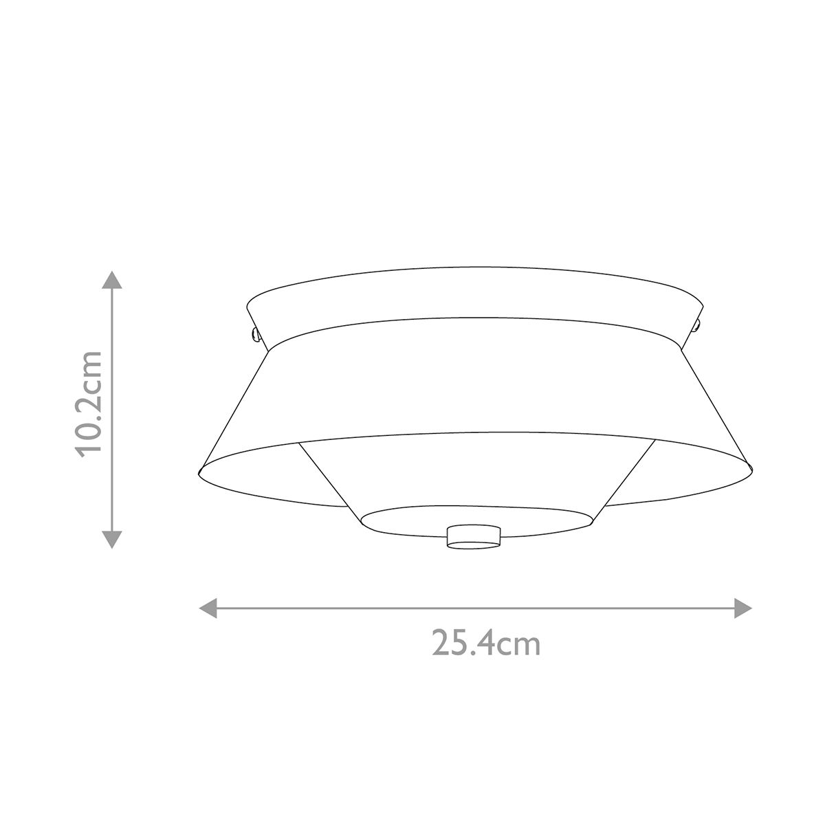 Elstead Bowtie 2 Light Flush Mount - Matte Black