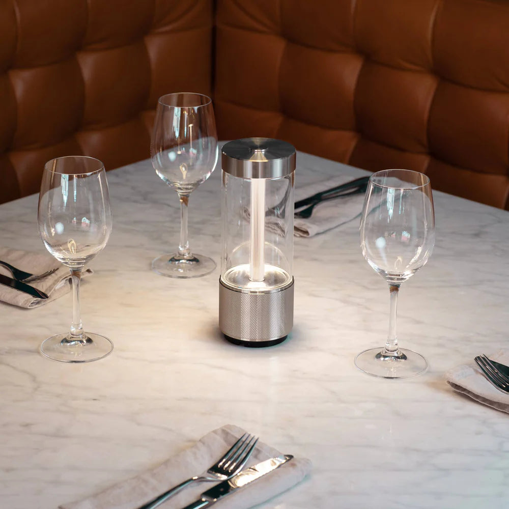 Buster + Punch Takeout Portable Table Light - Cross Knurl Detail