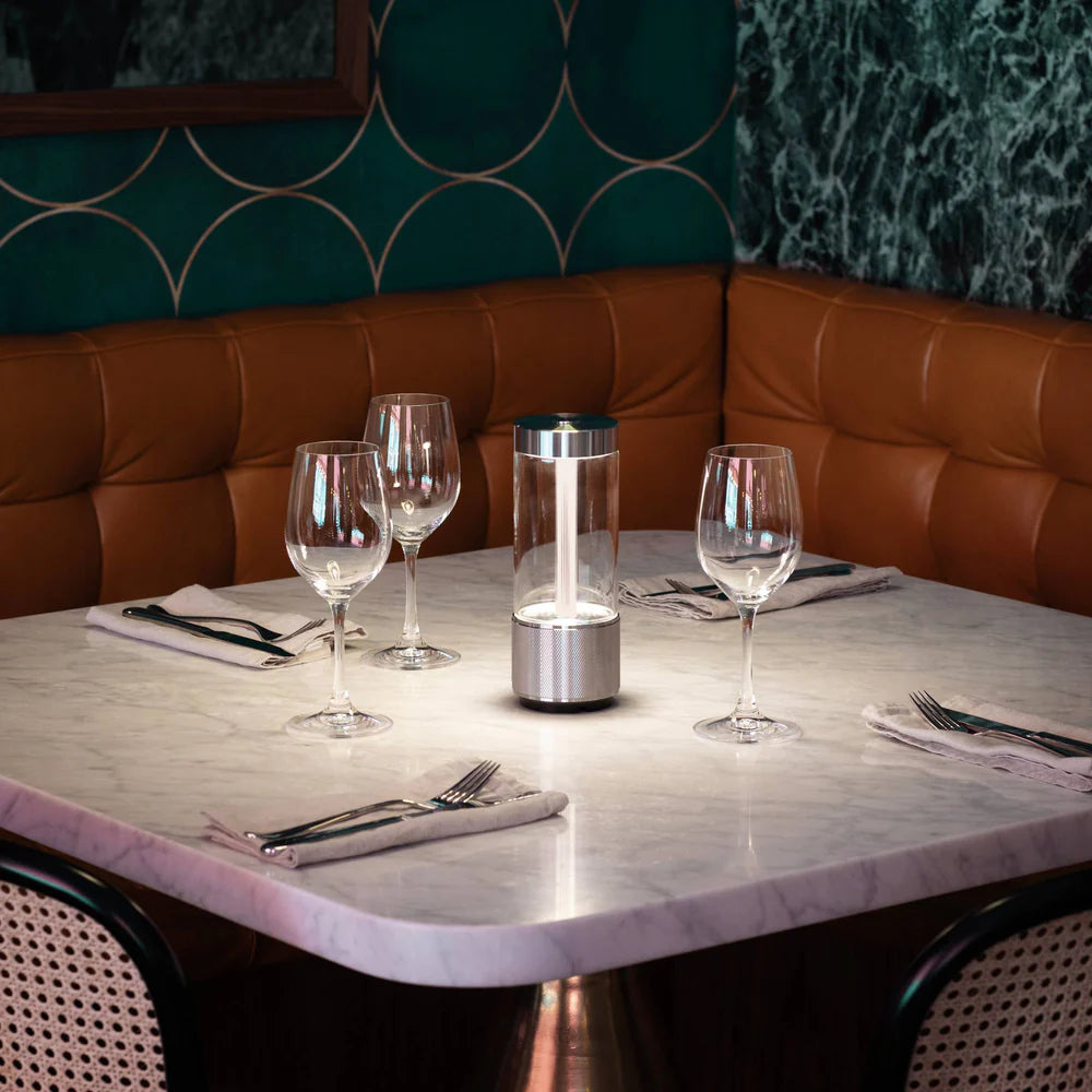 Buster + Punch Takeout Portable Table Light - Cross Knurl Detail