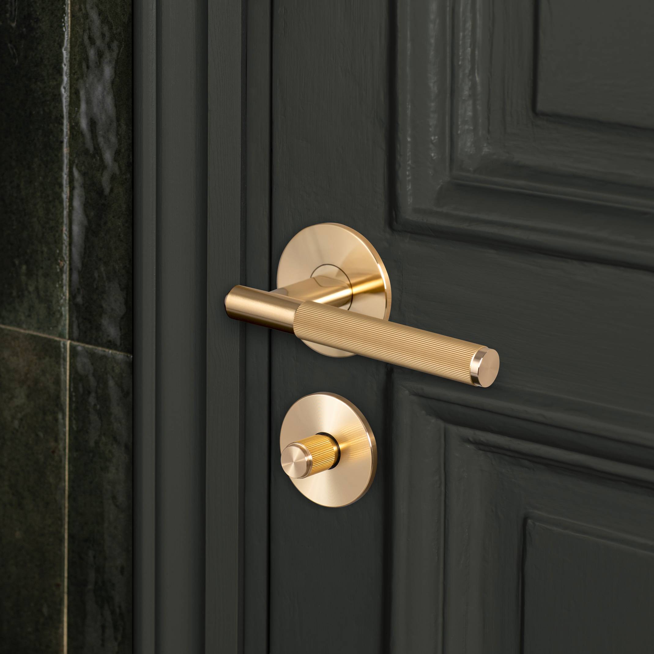 Buster + Punch Thumbturn Lock - Linear Knurl