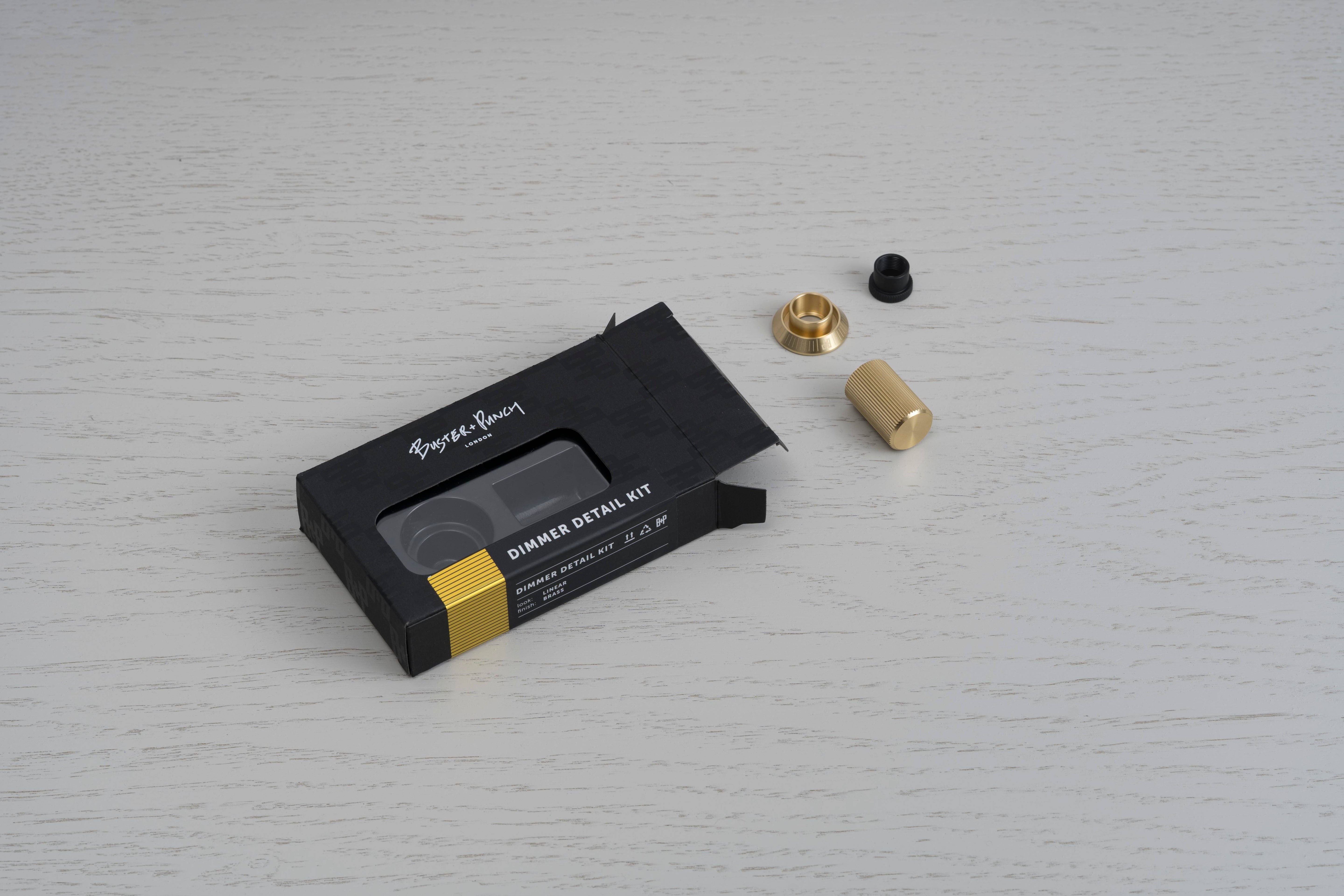 Buster + Punch Dimmer Detail Kit - Linear Knurl, No Torx Caps