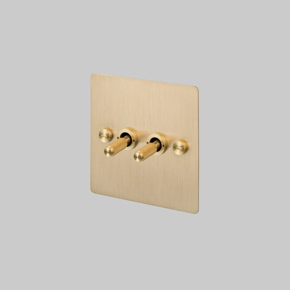Buster + Punch 2G Toggle Switch 2-Way - Cross Knurl