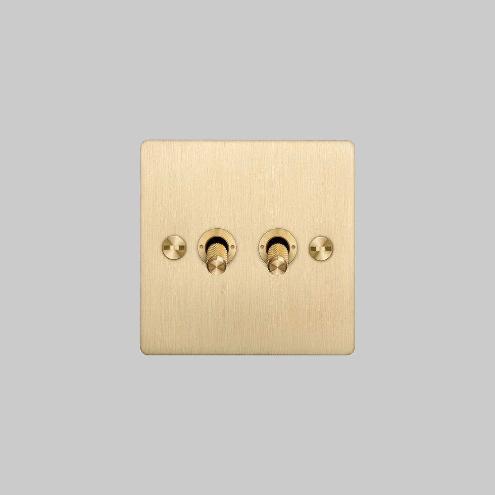 Buster + Punch 2G Toggle Switch 2-Way - Cross Knurl