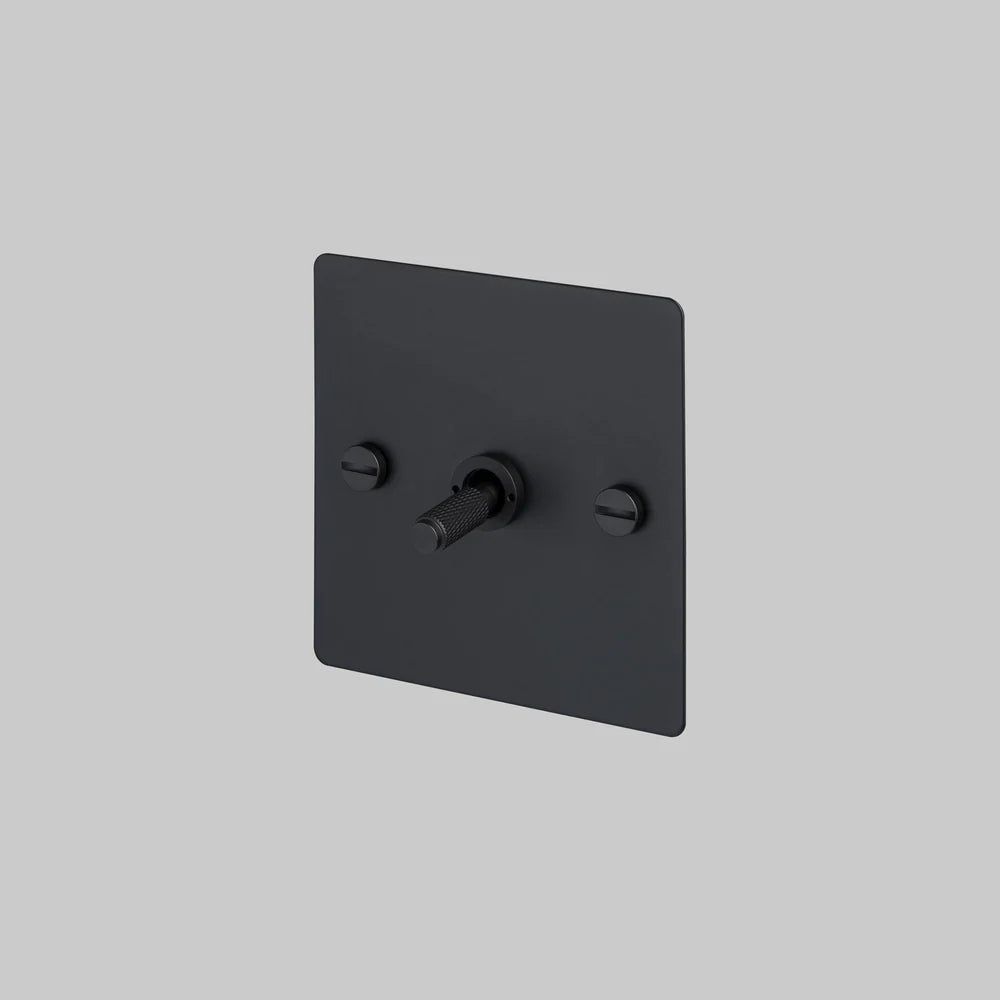 Buster + Punch 1G Toggle Switch 2-Way - Cross Knurl