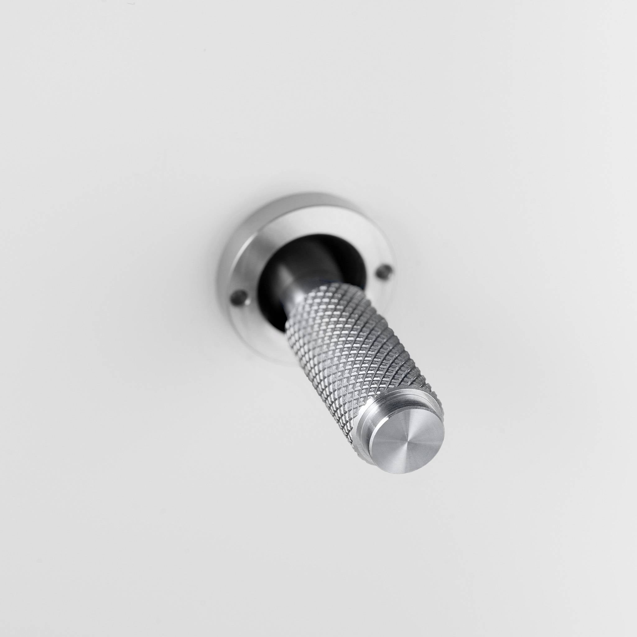 Buster + Punch 4G 2-Way Toggle Switch - White Back Plate & Cross Knurl