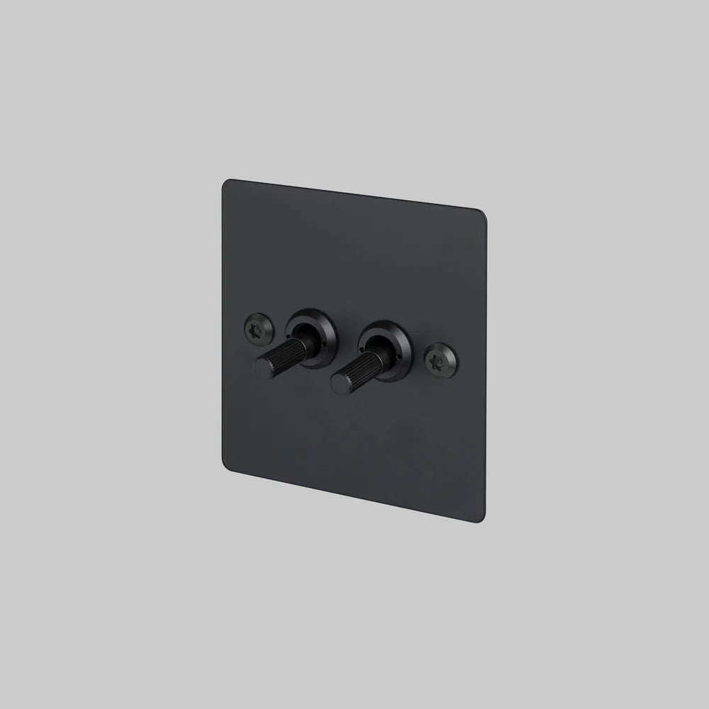 Buster + Punch 2G Toggle Switch 2-Way - Linear Knurl
