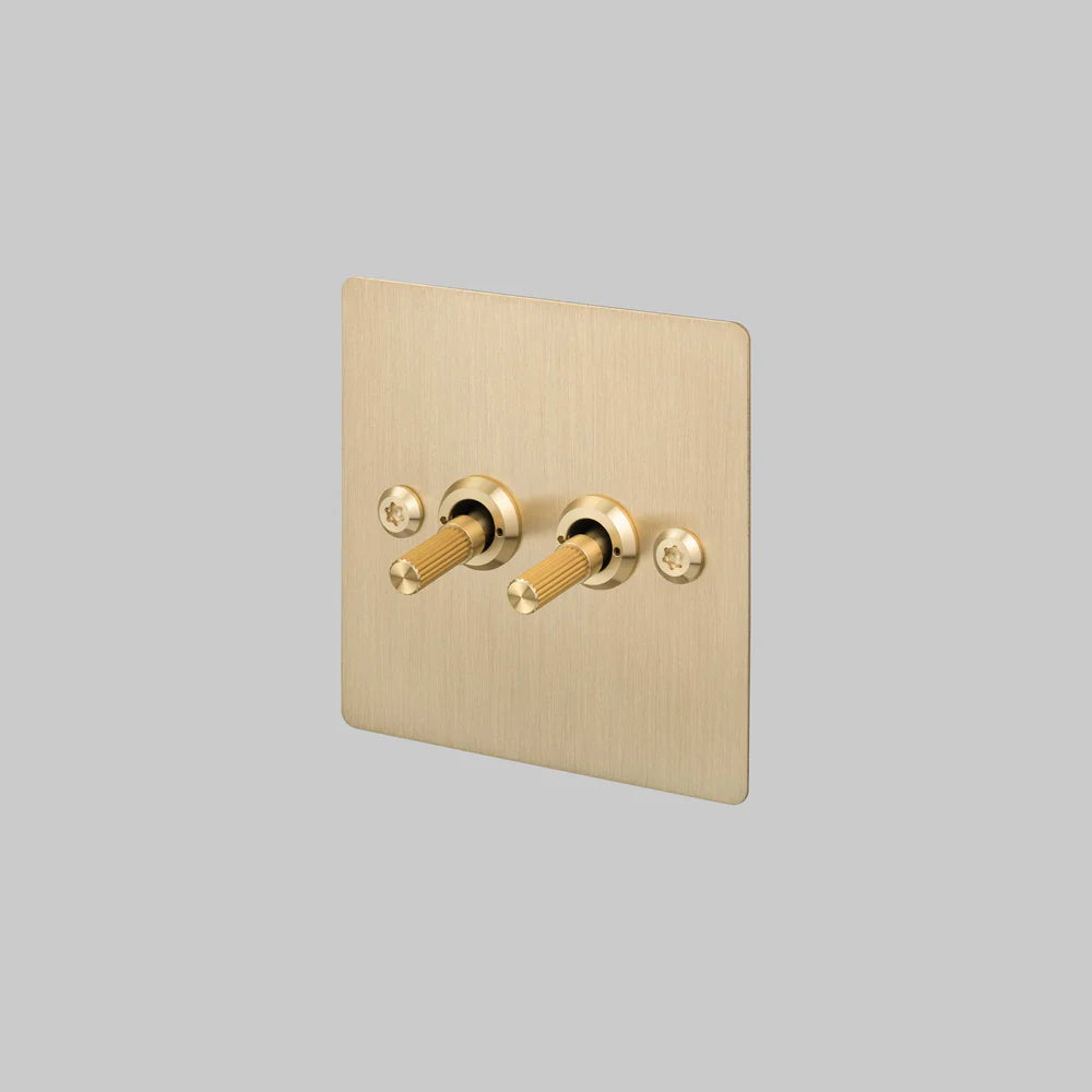 Buster + Punch 2G Toggle Switch 2-Way - Linear Knurl