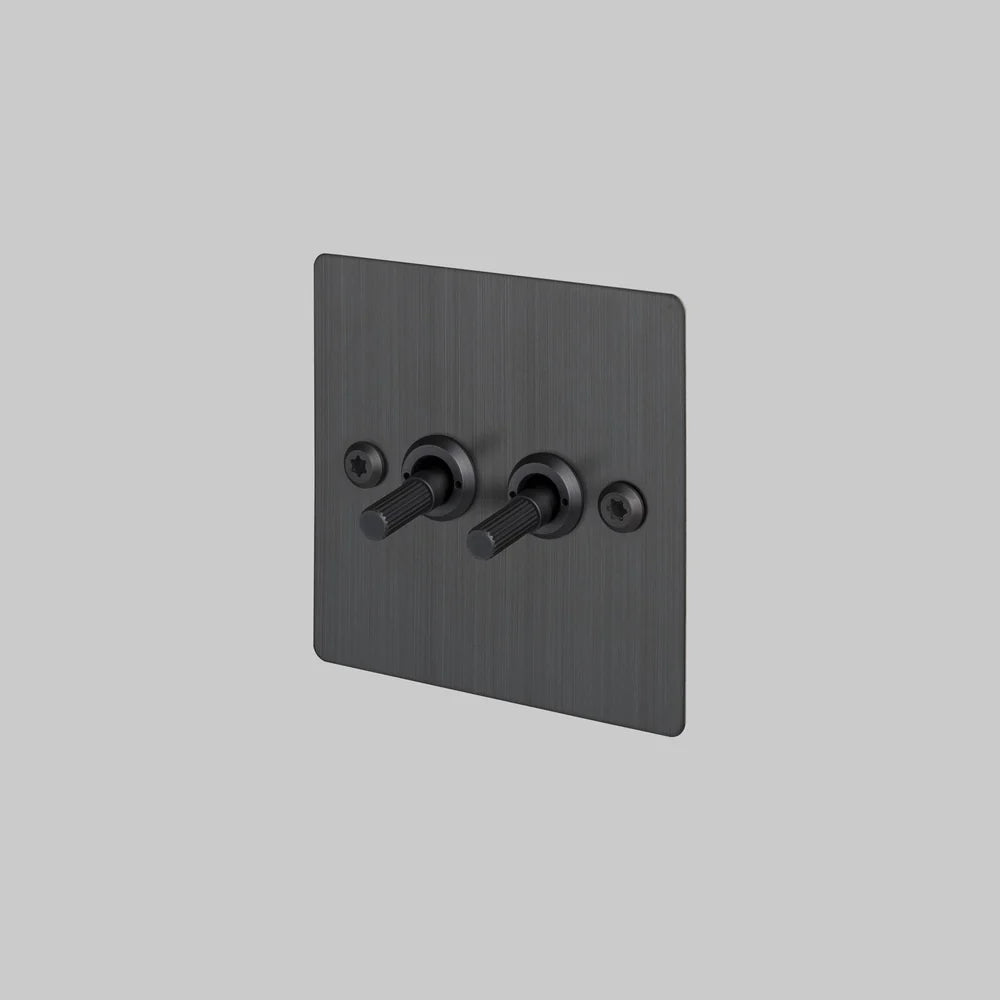 Buster + Punch 2G Toggle Switch 2-Way - Linear Knurl