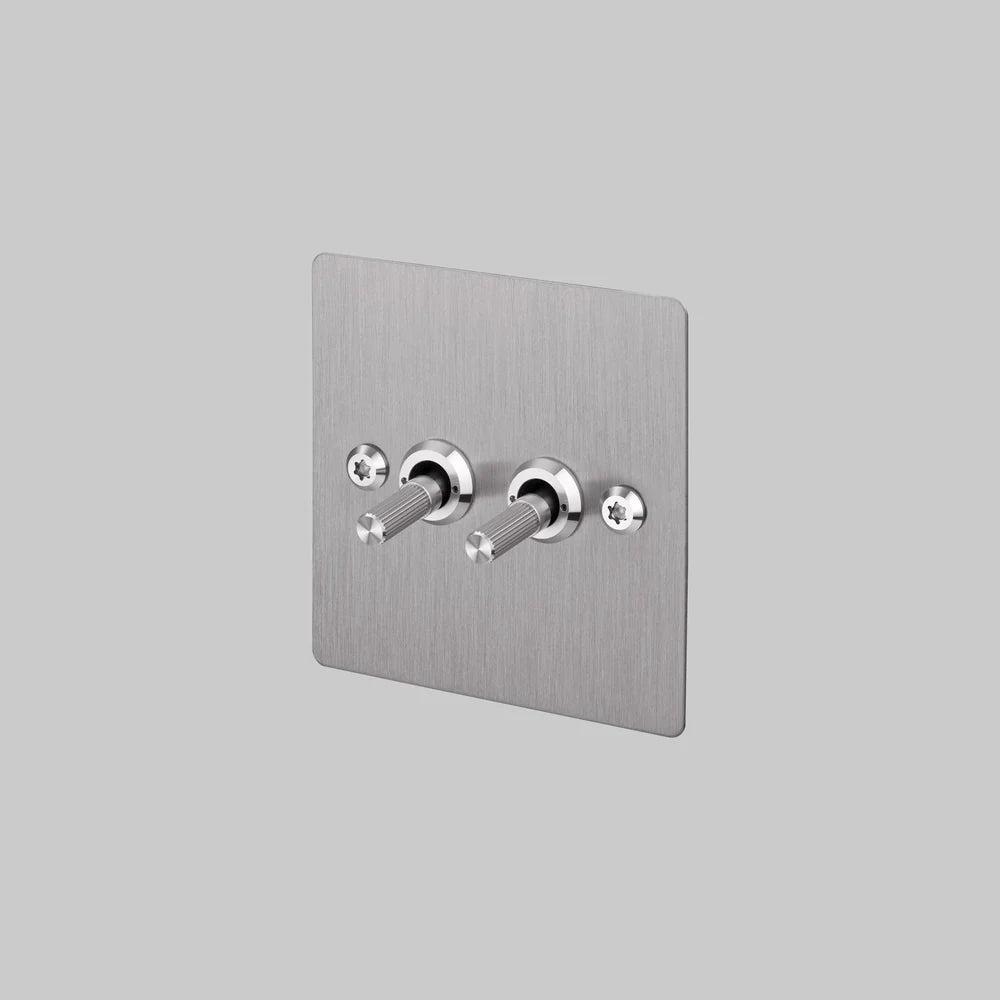Buster + Punch 2G Toggle Switch 2-Way - Linear Knurl