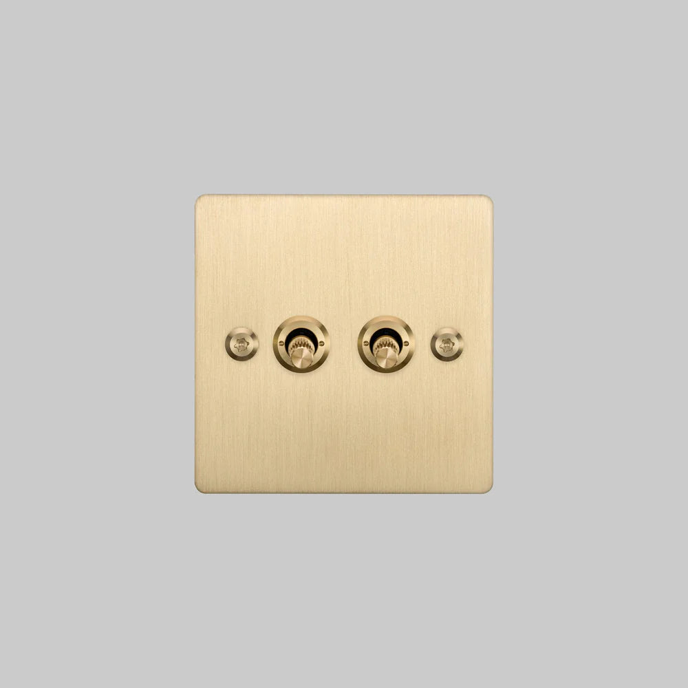 Buster + Punch 2G Toggle Switch 2-Way - Linear Knurl