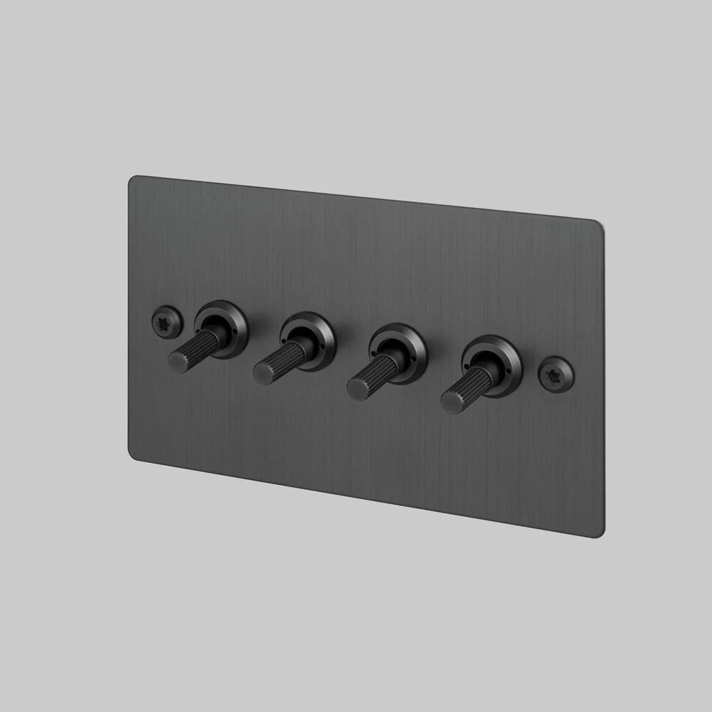 Buster + Punch 4G Toggle Switch 2-Way - Linear Knurl