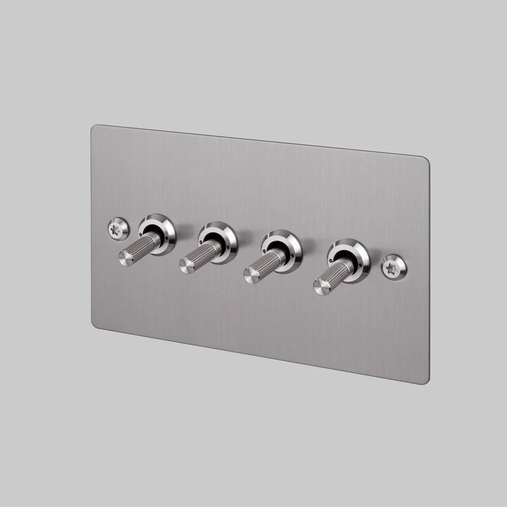 Buster + Punch 4G Toggle Switch 2-Way - Linear Knurl