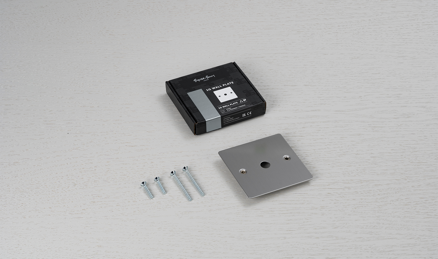 Buster + Punch 1G Wall Plate for 1 Dimmer or Toggle